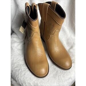 DINGO Womens Size 7.5 M 6" Willie Boot Leather Western Ankle Antique Tan DI 862